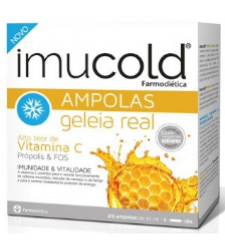Imucold Geleia Real - 20 Ampolas - Farmodietica